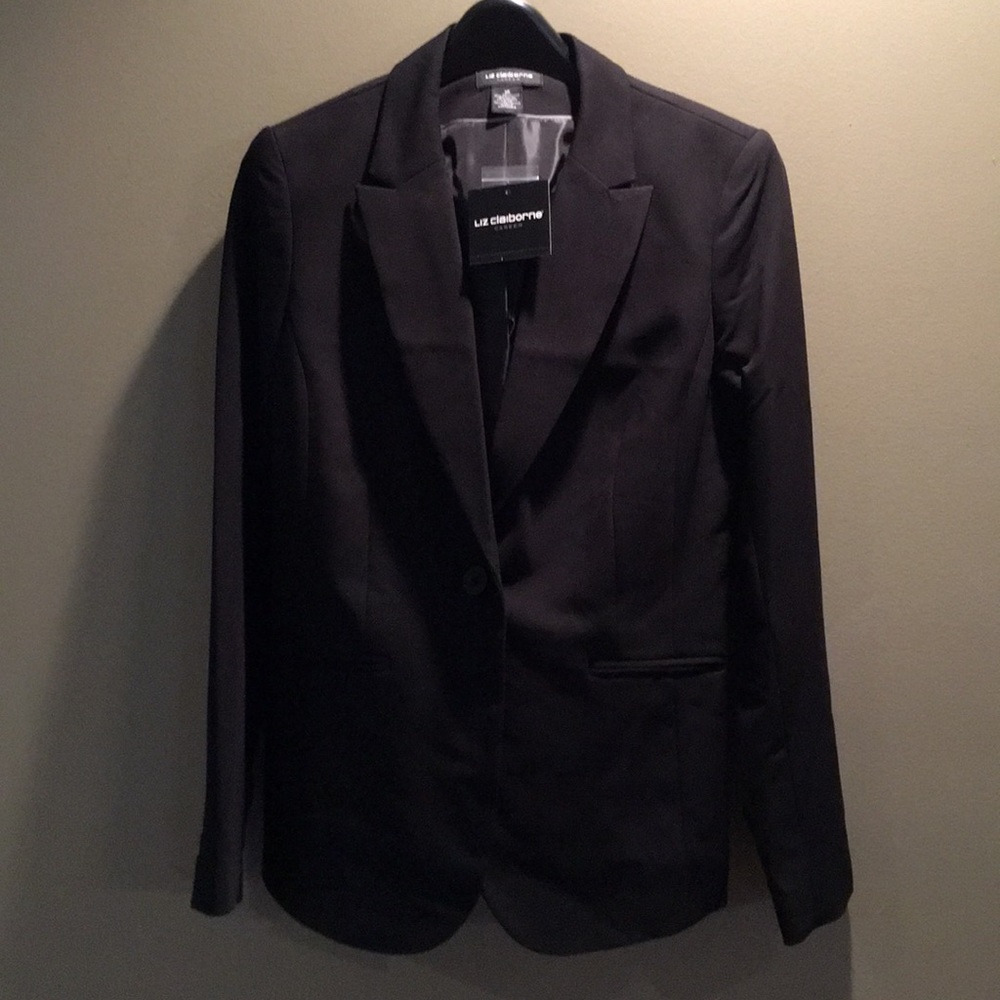 Beautiful Liz Claiborne Black Career Blazer. NWT
